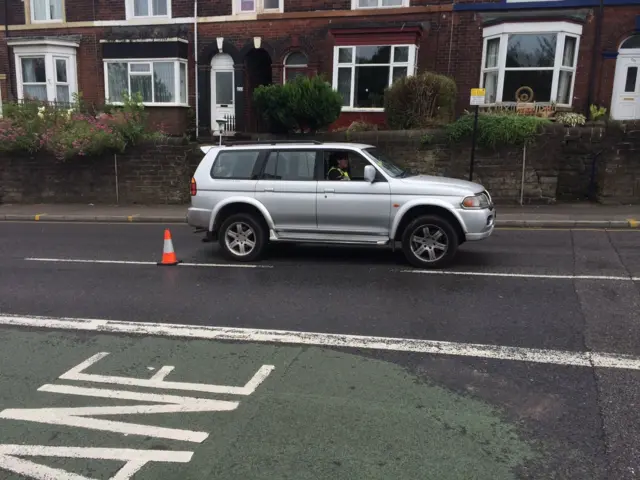 Car involved in collision