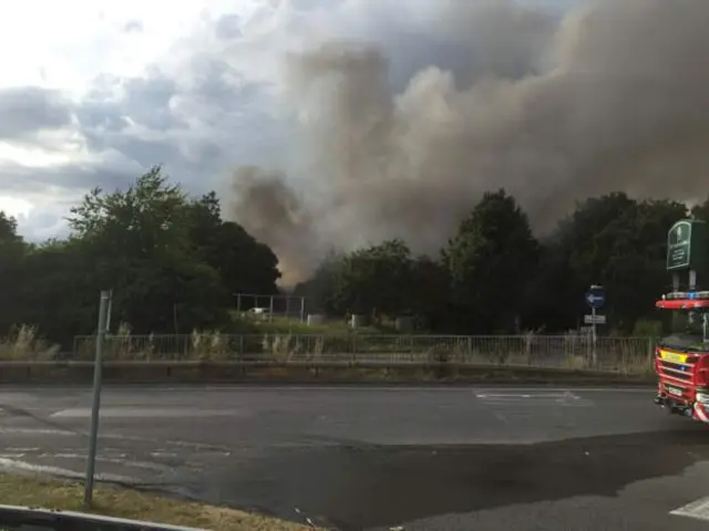 Fire at former Madison Hotel in Swindon