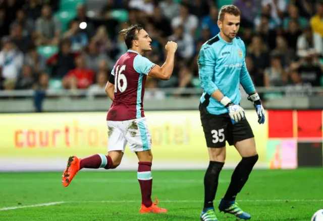 Mark Noble celebrates