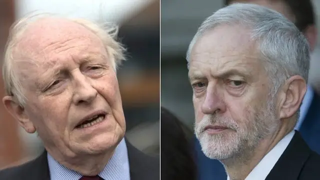 Neil Kinnock and Jeremy Corbyn