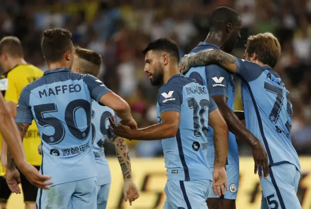 Manchester City celebrate