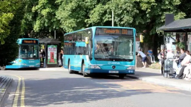 Arriva bus in Tamworth