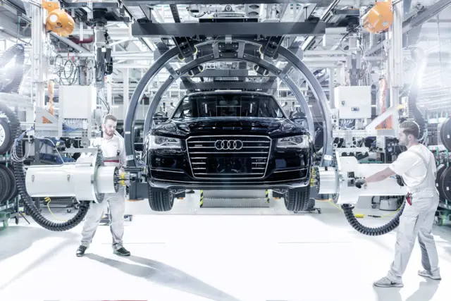 Audi being built