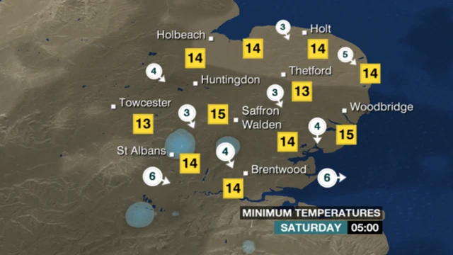 Overnight weather map