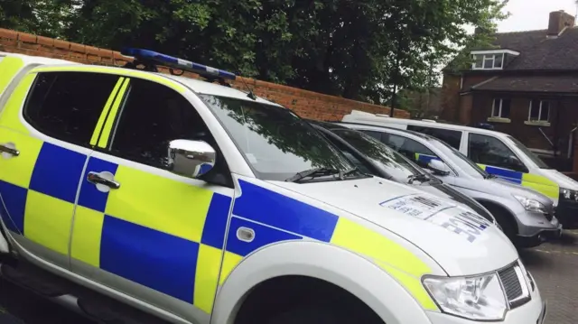 Staffordshire Police cars