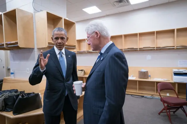 Backstage at the DNC