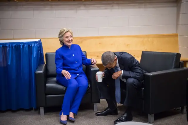 Backstage at the DNC