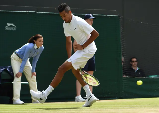 Nick Kyrgios of Australia