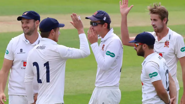 Essex celebrate wicket