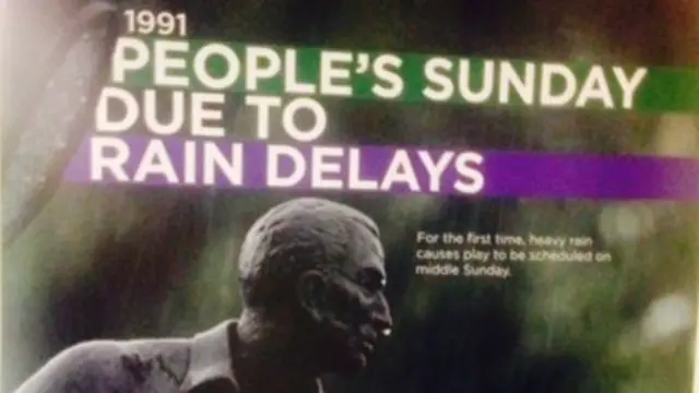 Poster at Wimbledon