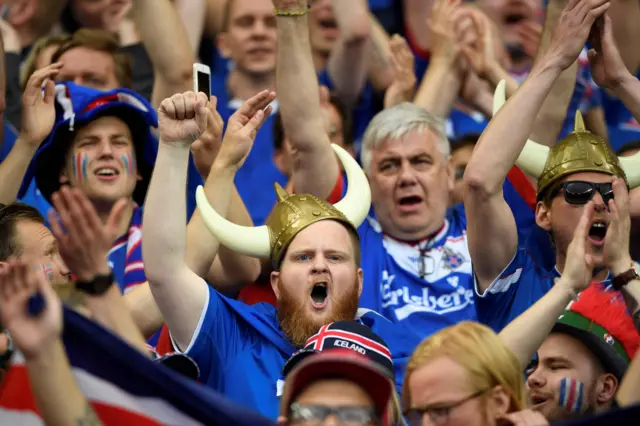 Iceland fans