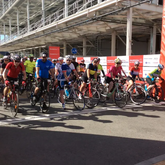 Starters at RideLondon