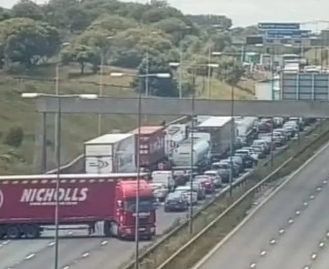 M62 crash
