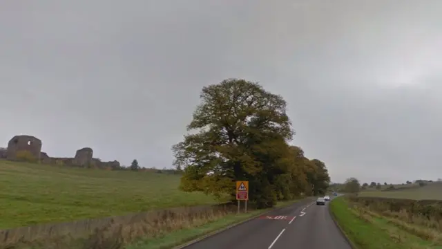 A518 near Chartley Castle