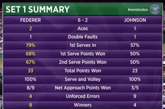 federer Johnson stats