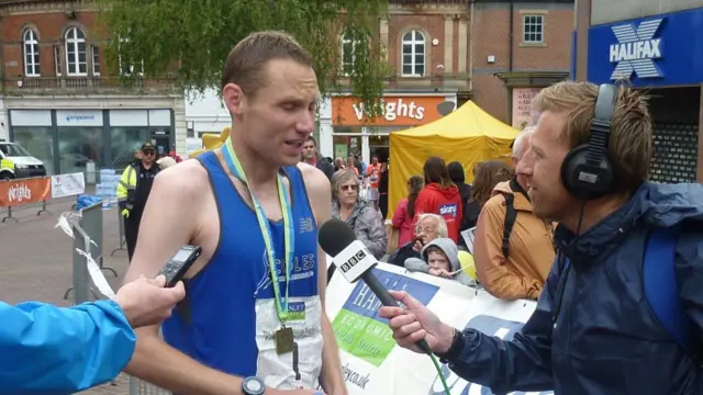 Ben Gamble after winning Potters Arf