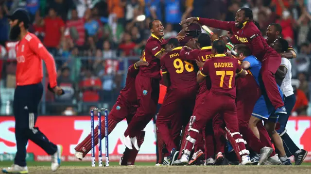 West Indies celebrate