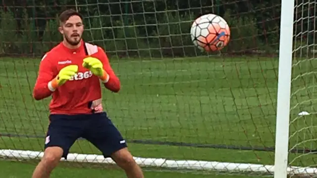 Jack Butland in training