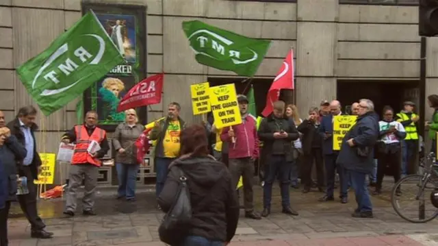 RMT strike in Brighton