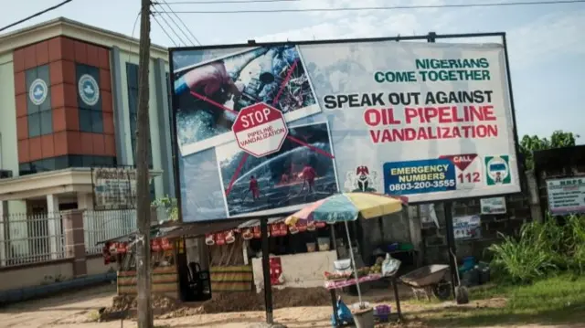 Nigeria poster against pipeline vandalisation