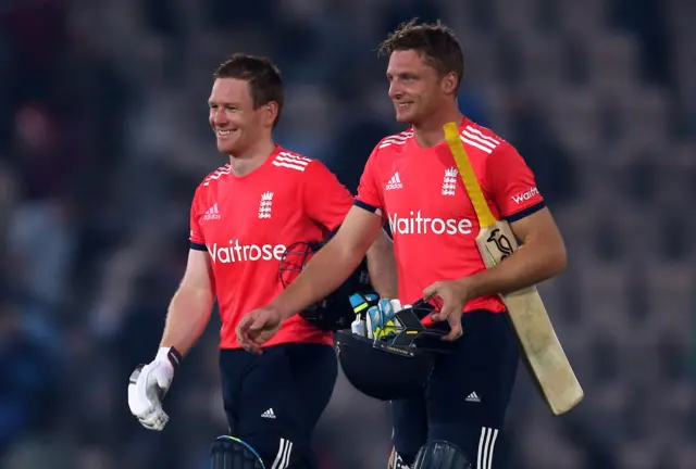 Jos Buttler and Eoin Morgan