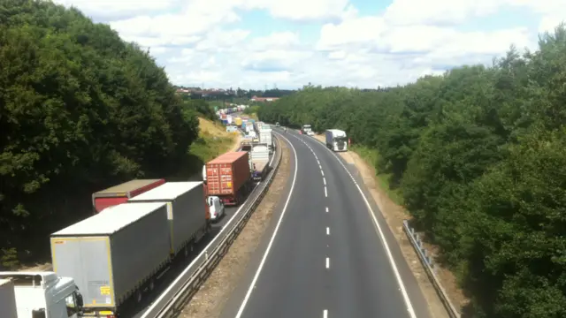 A12 following crash