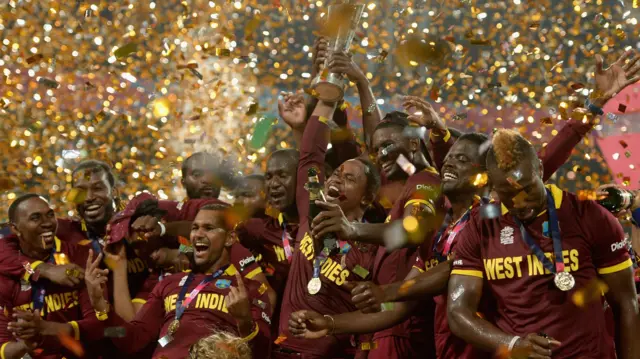 West Indies celebrate