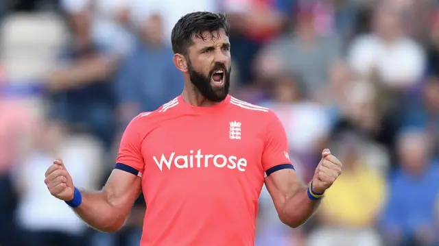 Liam Plunkett celebrates