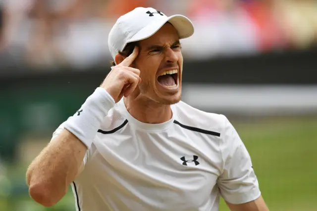 Andy Murray frsutrated