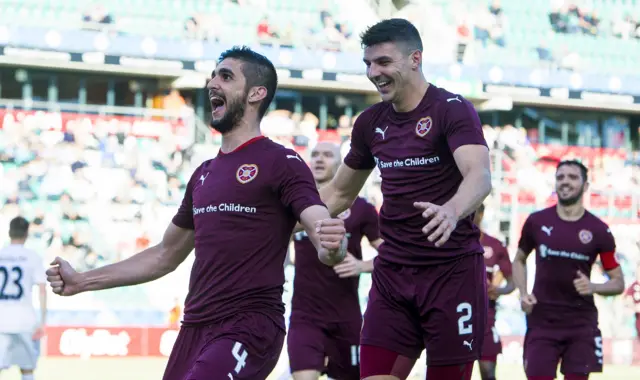 Igor Rossi and Callum Paterson celebrate