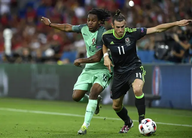 Renato Sanches challenges Gareth Bale