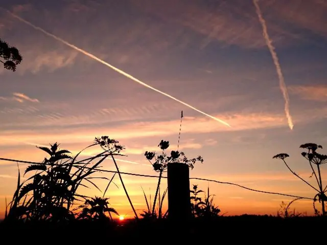 Sunrise at Castle Donington