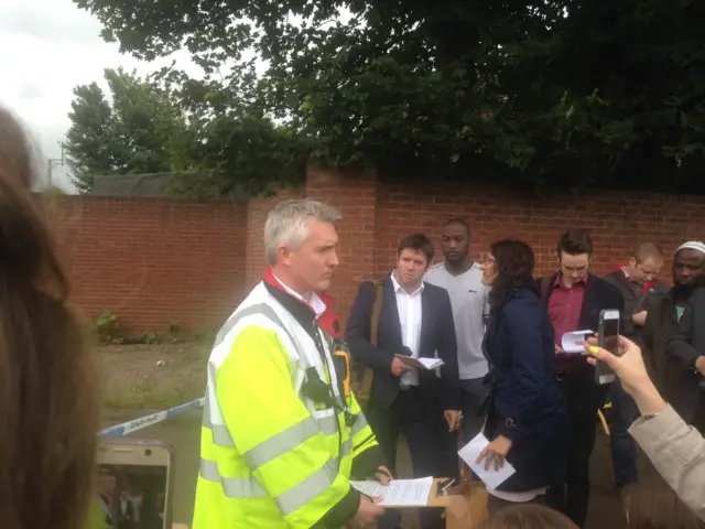 WMFS spokesperson at a media conference