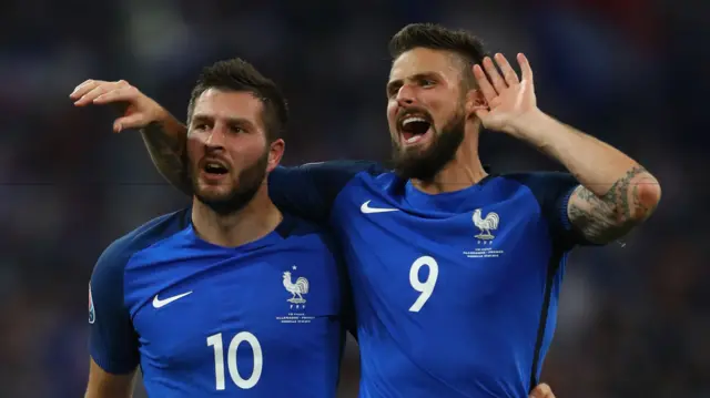 Olivier Giroud and Andre-Pierre Gignac