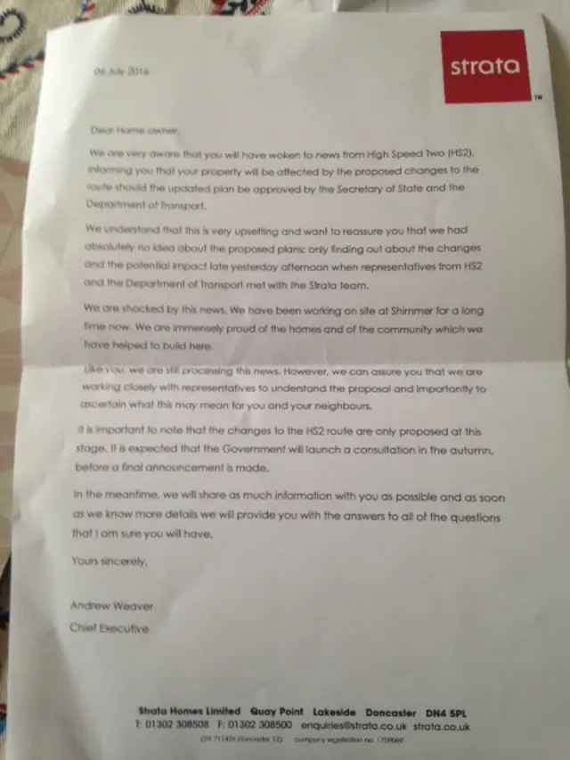 Strata letter