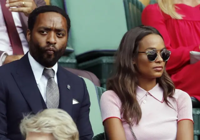 Actor Chiwetel Ejiofor and his girlfriend Frances Aaternir