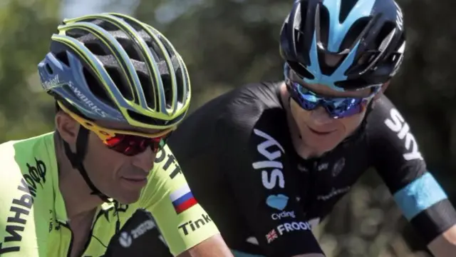 Vicenzo Nibali and Chris Froome