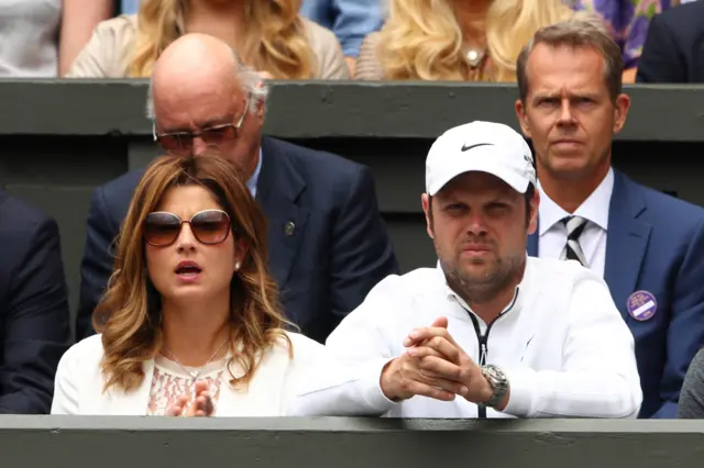 Severin Luthi and The Wife of Roger Federer Mirka Federer