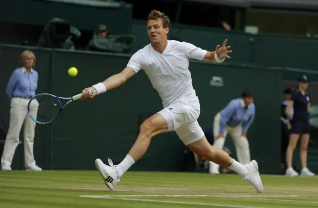 Tomas Berdych in action