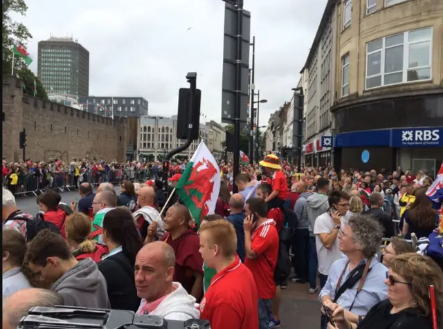 Crowds at Cardiff