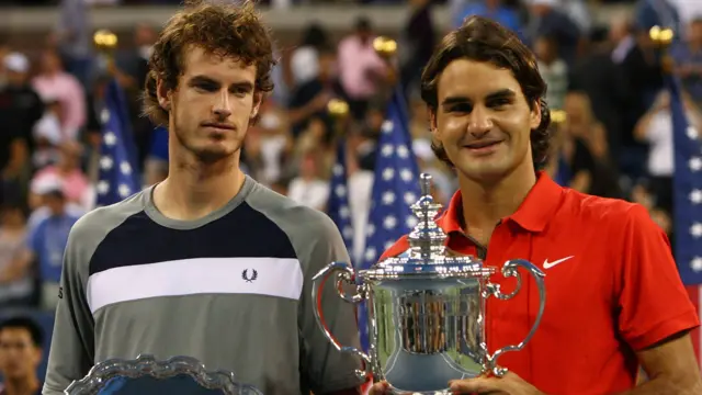 Andy Murray and Roger Federer