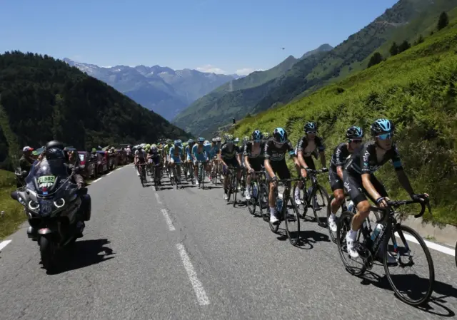 Team Sky led the chase