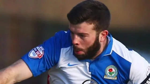 Grant Hanley in Blackburn shirt