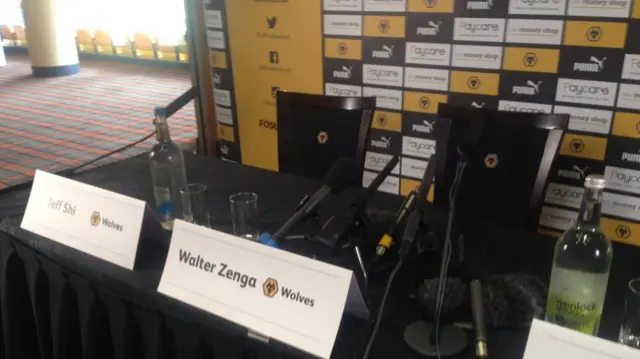 Wolves press conference seats