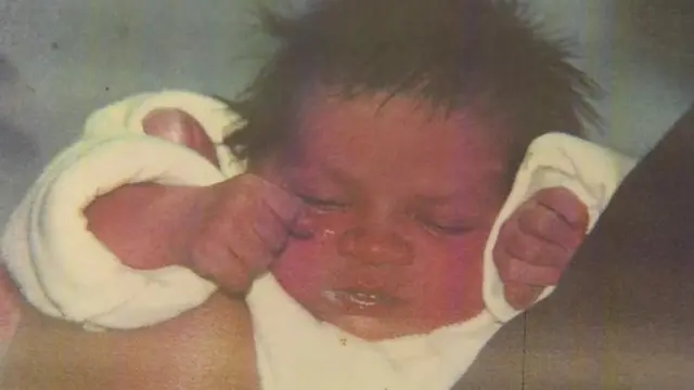 Zephany Nurse as a baby