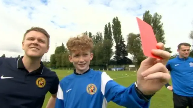 Young referees were put through their paces at the event in memory of Joel Richards