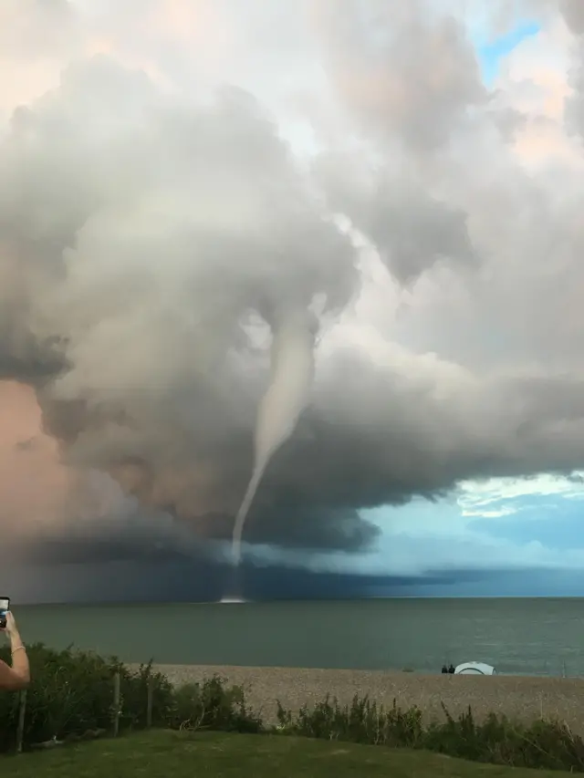 Thorpeness waterspout