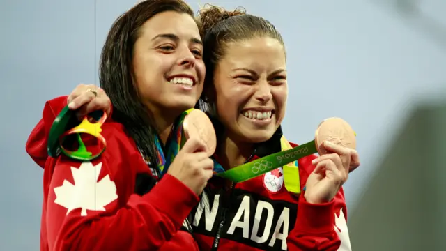 Meghan Benfeito and Roseline Filion