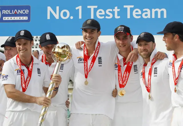 England with the ICC mace which they won in 2011