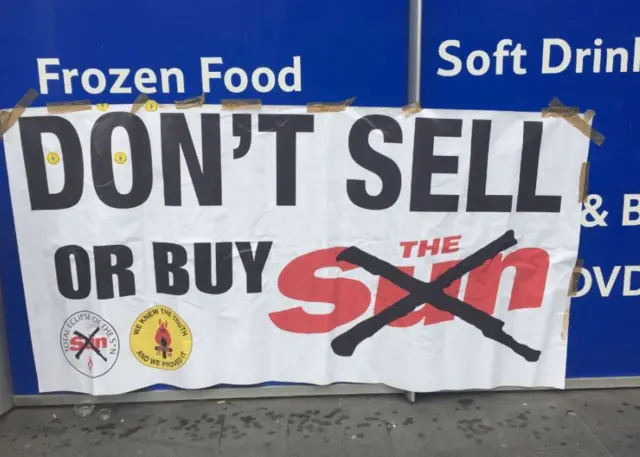 Don't buy the Sun protest